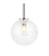 Tivoli Tall Arm Wall Light 2 Light G9 IP44 Polished Chrome/Clear Dune Effect Round Glass-6