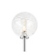 Tivoli Tall Arm Wall Light 2 Light G9 IP44 Polished Chrome/Clear Dune Effect Round Glass-7