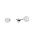 Tivoli Tall Arm Wall Light 2 Light G9 IP44 Polished Chrome/Clear Dune Effect Round Glass-9