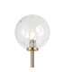Tivoli Tall Arm Wall Light 2 Light G9 IP44 Brass Gold/Clear Waved Round Glass-7