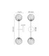 Tivoli Tall Arm Wall Light 2 Light G9 IP44 Polished Chrome/Clear Swirl Round Glass-2
