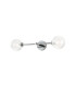 Tivoli Tall Arm Wall Light 2 Light G9 IP44 Polished Chrome/Clear Swirl Round Glass-5