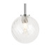 Tivoli Tall Arm Wall Light 2 Light G9 IP44 Polished Chrome/Clear Swirl Round Glass-6