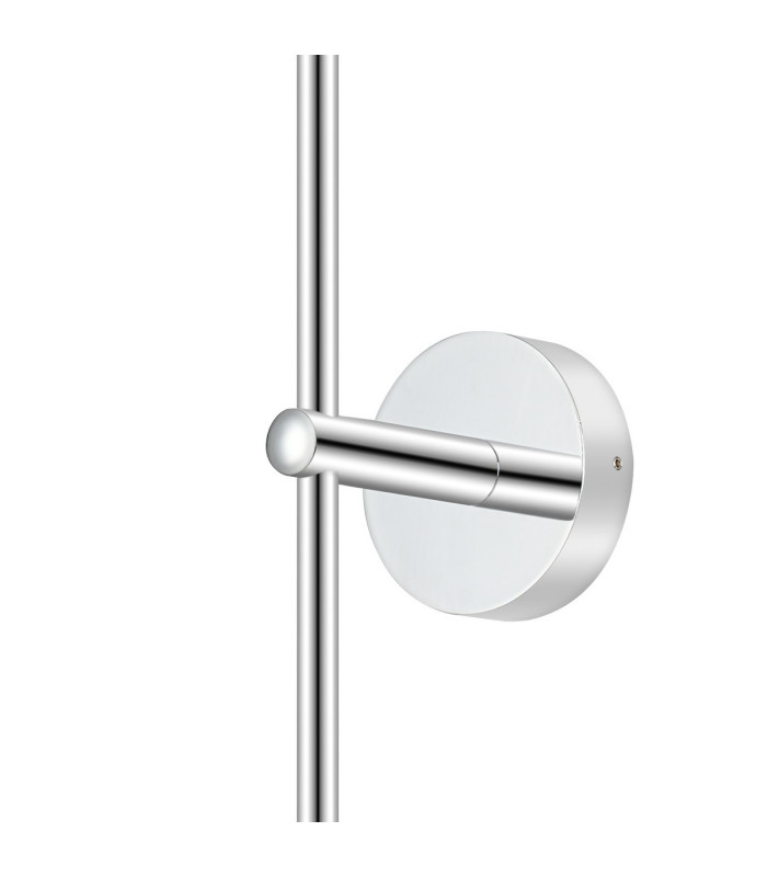 Tivoli Tall Arm Wall Light 2 Light G9 IP44 Polished Chrome/Clear Swirl Round Glass-8