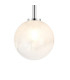 Tivoli Tall Arm Wall Light 2 Light G9 IP44 Polished Chrome/White Two-Tone Snow Specks Round Glass-6