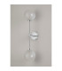 Tivoli Tall Arm Wall Light 2 Light G9 IP44 Polished Chrome/White Two-Tone Snow Specks Round Glass-10