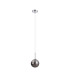 Tivoli 12cm Adjustable Pendant 1 Light G9 IP44 Polished Chrome/Smoke Smooth Round Glass-5