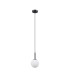 Tivoli 12cm Adjustable Pendant 1 Light G9 IP44 Satin Black/Opal Smooth Round Glass-5