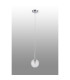 Tivoli 12cm Adjustable Pendant 1 Light G9 IP44 Polished Chrome/Clear Ribbed Round Glass-6