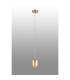 Tivoli 9cm Adjustable Pendant 1 Light G9 IP44 Brass Gold/Amber Smooth Tubular Glass-6