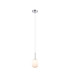 Tivoli 9cm Adjustable Pendant 1 Light G9 IP44 Polished Chrome/Opal Smooth Tubular Glass-4