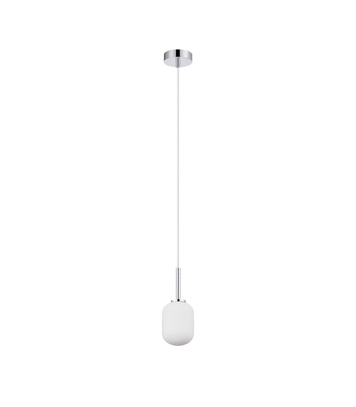Tivoli 9cm Adjustable Pendant 1 Light G9 IP44 Polished Chrome/Opal Smooth Tubular Glass-5