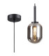 Tivoli 9cm Adjustable Pendant 1 Light G9 IP44 Satin Black/Smoke Smooth Tubular Glass-1
