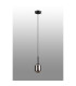 Tivoli 9cm Adjustable Pendant 1 Light G9 IP44 Satin Black/Smoke Smooth Tubular Glass-6