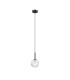Tivoli 12cm Adjustable Pendant 1 Light G9 IP44 Satin Black/Clear Cross Pattern Round Glass-5