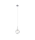 Tivoli 12cm Adjustable Pendant 1 Light G9 IP44 Polished Chrome/Clear Dune Effect Round Glass-3