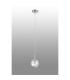 Tivoli 12cm Adjustable Pendant 1 Light G9 IP44 Polished Chrome/Clear Dune Effect Round Glass-5