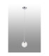 Tivoli 12cm Adjustable Pendant 1 Light G9 IP44 Polished Chrome/Clear Swirl Round Glass-3