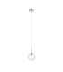 Tivoli 12cm Adjustable Pendant 1 Light G9 IP44 Polished Chrome/Clear Swirl Round Glass-4