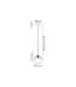 Tivoli 12cm Adjustable Pendant 1 Light G9 IP44 Polished Chrome/White Two-Tone Snow Specks Round Glass-2