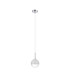 Tivoli 12cm Adjustable Pendant 1 Light G9 IP44 Polished Chrome/White Two-Tone Snow Specks Round Glass-5