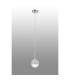 Tivoli 12cm Adjustable Pendant 1 Light G9 IP44 Polished Chrome/White Two-Tone Snow Specks Round Glass-6