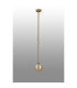 Tivoli 12cm Telescopic Pendant 1 Light G9 IP44 Brass Gold/Amber Smooth Round Glass-6