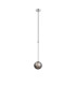 Tivoli 12cm Telescopic Pendant 1 Light G9 IP44 Polished Chrome/Smoke Smooth Round Glass-4