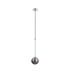Tivoli 12cm Telescopic Pendant 1 Light G9 IP44 Polished Chrome/Smoke Smooth Round Glass-5