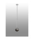 Tivoli 12cm Telescopic Pendant 1 Light G9 IP44 Polished Chrome/Smoke Smooth Round Glass-6