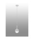Tivoli 12cm Adjustable Pendant 1 Light G9 IP44 Satin White/White Two-Tone Snow Specks Round Glass-6