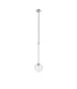 Tivoli 12cm Telescopic Pendant 1 Light G9 IP44 Polished Chrome/Clear Ribbed Round Glass-4