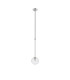 Tivoli 12cm Telescopic Pendant 1 Light G9 IP44 Polished Chrome/Clear Ribbed Round Glass-5