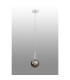 Tivoli 12cm Adjustable Pendant 1 Light G9 IP44 Satin White/Smoke Smooth Round Glass-3