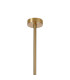 Tivoli 12cm Telescopic Pendant 1 Light G9 IP44 Brass Gold/Brown Round Marble Effect Glass-6