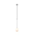 Tivoli 9cm Telescopic Pendant 1 Light G9 IP44 Polished Chrome/Opal Smooth Tubular Glass-4