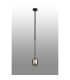 Tivoli 9cm Telescopic Pendant 1 Light G9 IP44 Satin Black/Smoke Smooth Tubular Glass-3