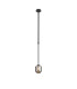 Tivoli 9cm Telescopic Pendant 1 Light G9 IP44 Satin Black/Smoke Smooth Tubular Glass-4