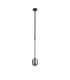 Tivoli 9cm Telescopic Pendant 1 Light G9 IP44 Satin Black/Smoke Smooth Tubular Glass-5