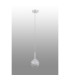 Tivoli 12cm Adjustable Pendant 1 Light G9 IP44 Satin White/Grey Round Marble Effect Glass-6