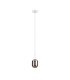 Tivoli 9cm Adjustable Pendant 1 Light G9 IP44 Satin White/Smoke Smooth Tubular Glass-5