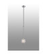 Tivoli 12cm Telescopic Pendant 1 Light G9 IP44 Polished Chrome/Clear Dune Effect Round Glass-3