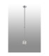 Tivoli 12cm Telescopic Pendant 1 Light G9 IP44 Polished Chrome/Clear Dune Effect Round Glass-6
