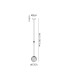 Tivoli 12cm Telescopic Pendant 1 Light G9 IP44 Polished Chrome/Clear Swirl Round Glass-2