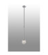 Tivoli 12cm Telescopic Pendant 1 Light G9 IP44 Polished Chrome/Clear Swirl Round Glass-3