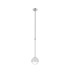 Tivoli 12cm Telescopic Pendant 1 Light G9 IP44 Polished Chrome/White Two-Tone Snow Specks Round Glass-5