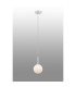Tivoli 12cm Adjustable Pendant 1 Light G9 IP44 Satin White/Opal Round Segment Glass-3