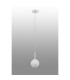 Tivoli 12cm Adjustable Pendant 1 Light G9 IP44 Satin White/Opal Round Segment Glass-6