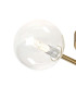 Tivoli 44.5cm Semi Flush Ceiling Round 3 Light G9 IP44 Brass Gold/Clear Smooth Round Glass-6