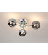 Tivoli 44.5cm Semi Flush Ceiling Round 3 Light G9 IP44 Polished Chrome/Smoke Smooth Round Glass-3